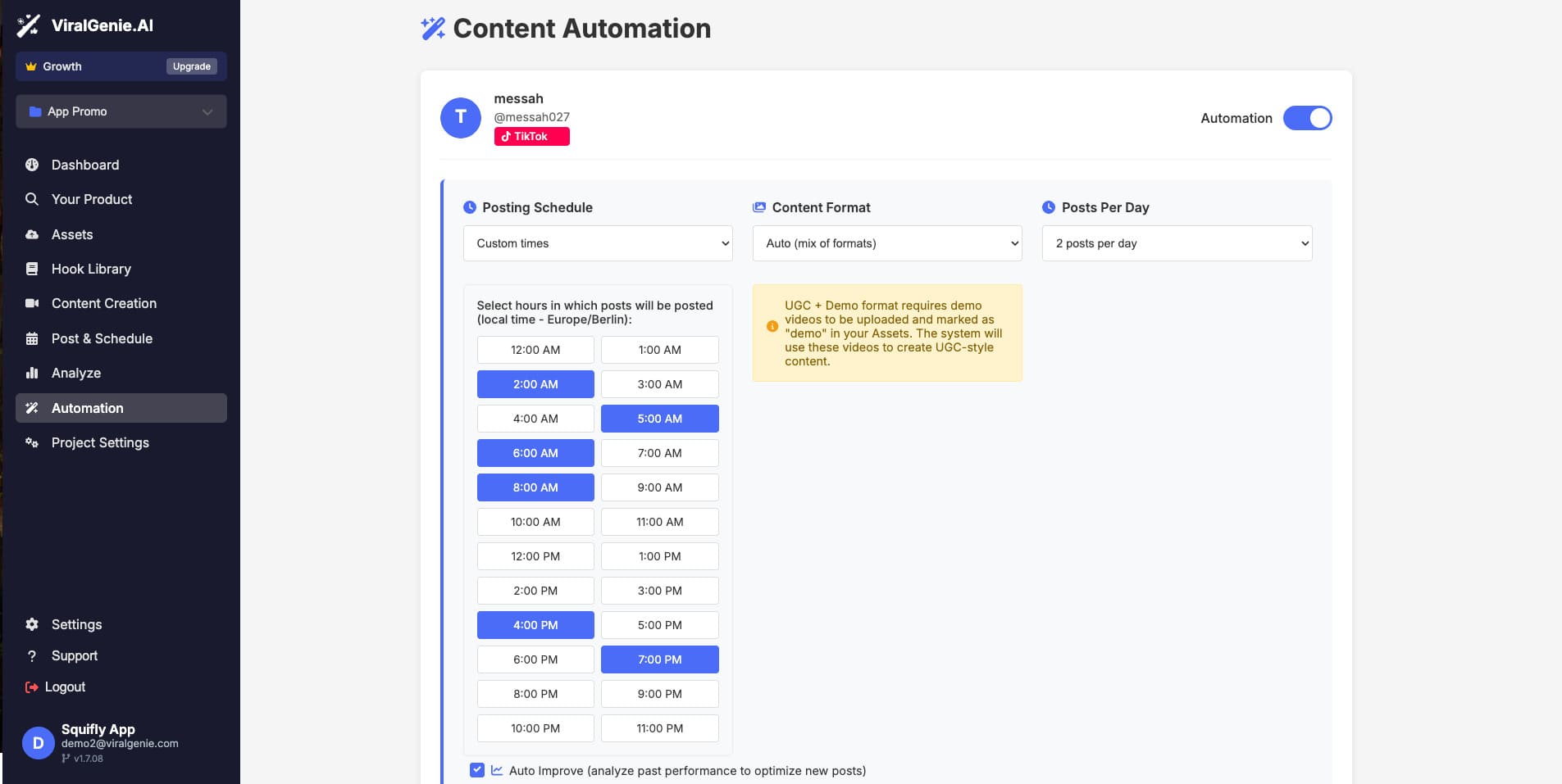 Full Automation Dashboard
