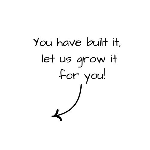 You built it, we market it for you!
