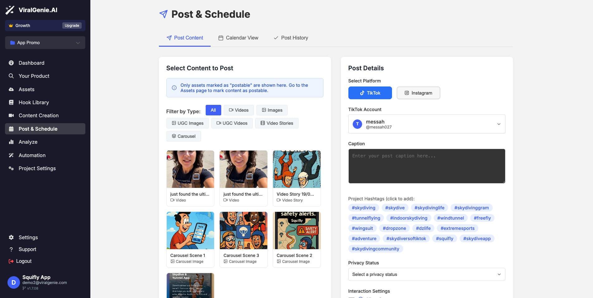 Scheduling Dashboard